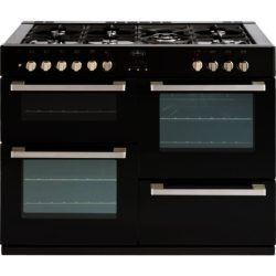 Belling DB4110DF Dual Fuel Range Cooker in Black